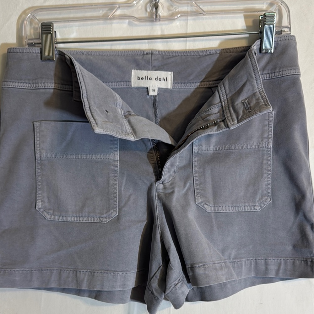 Bella Dahl Gray High Waist Shorts